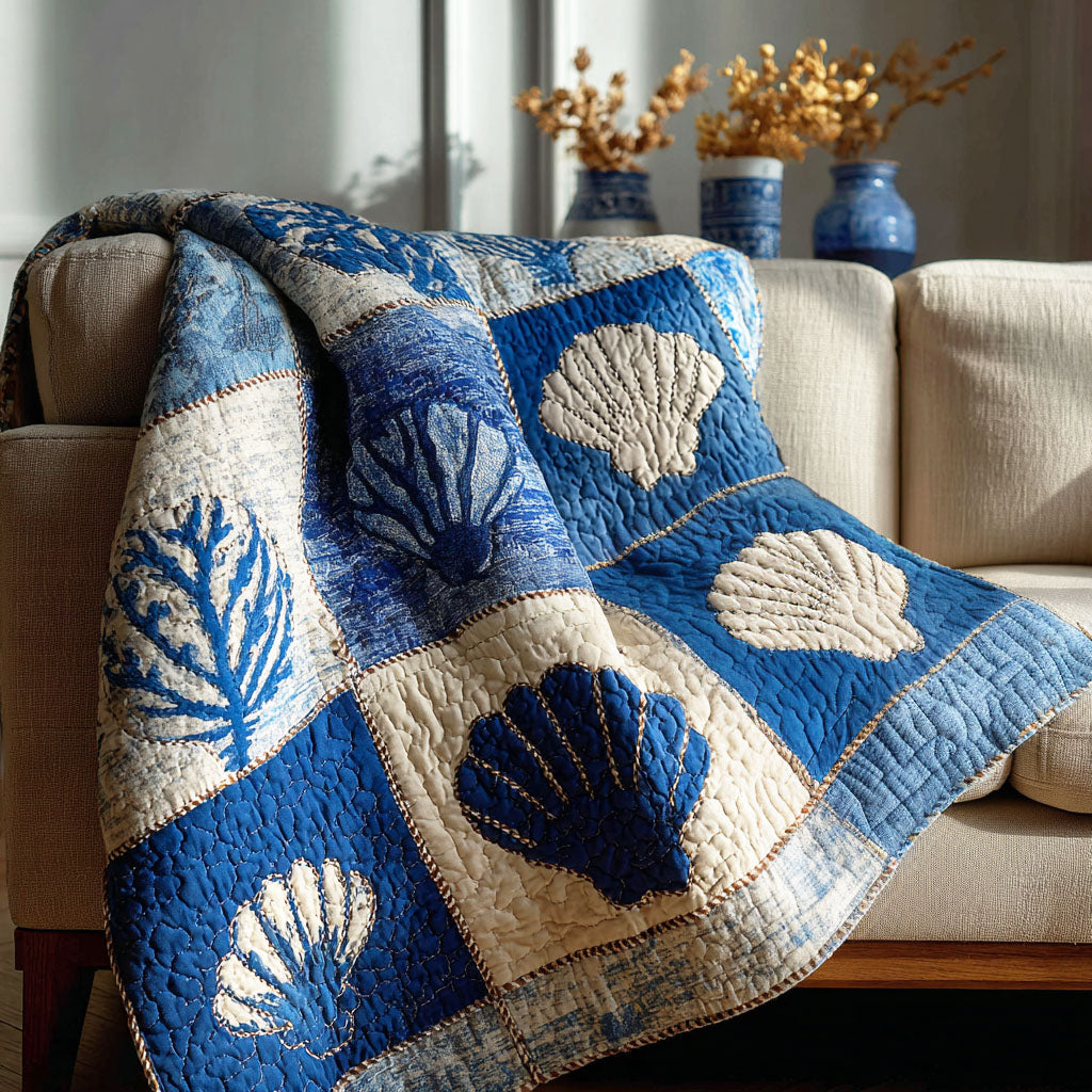 Coastal Mood Quilted Blanket - Baby (30" x 40") - Pack 1
