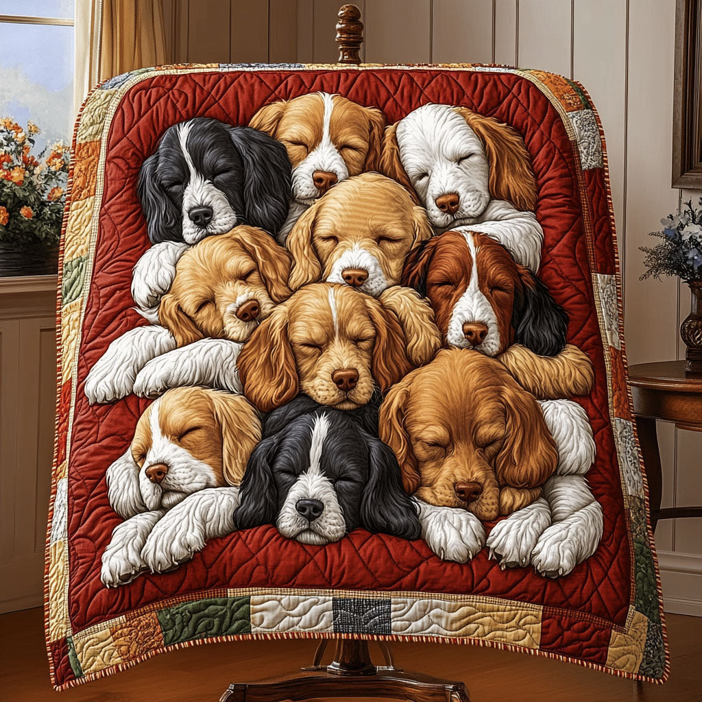 Cocker Comfort Quilted Blanket - Throw (55" x 60")