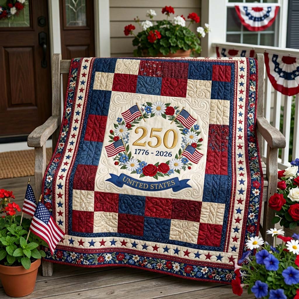Colonial Bloom Quilted Blanket - Baby (30" x 40") - Pack 1