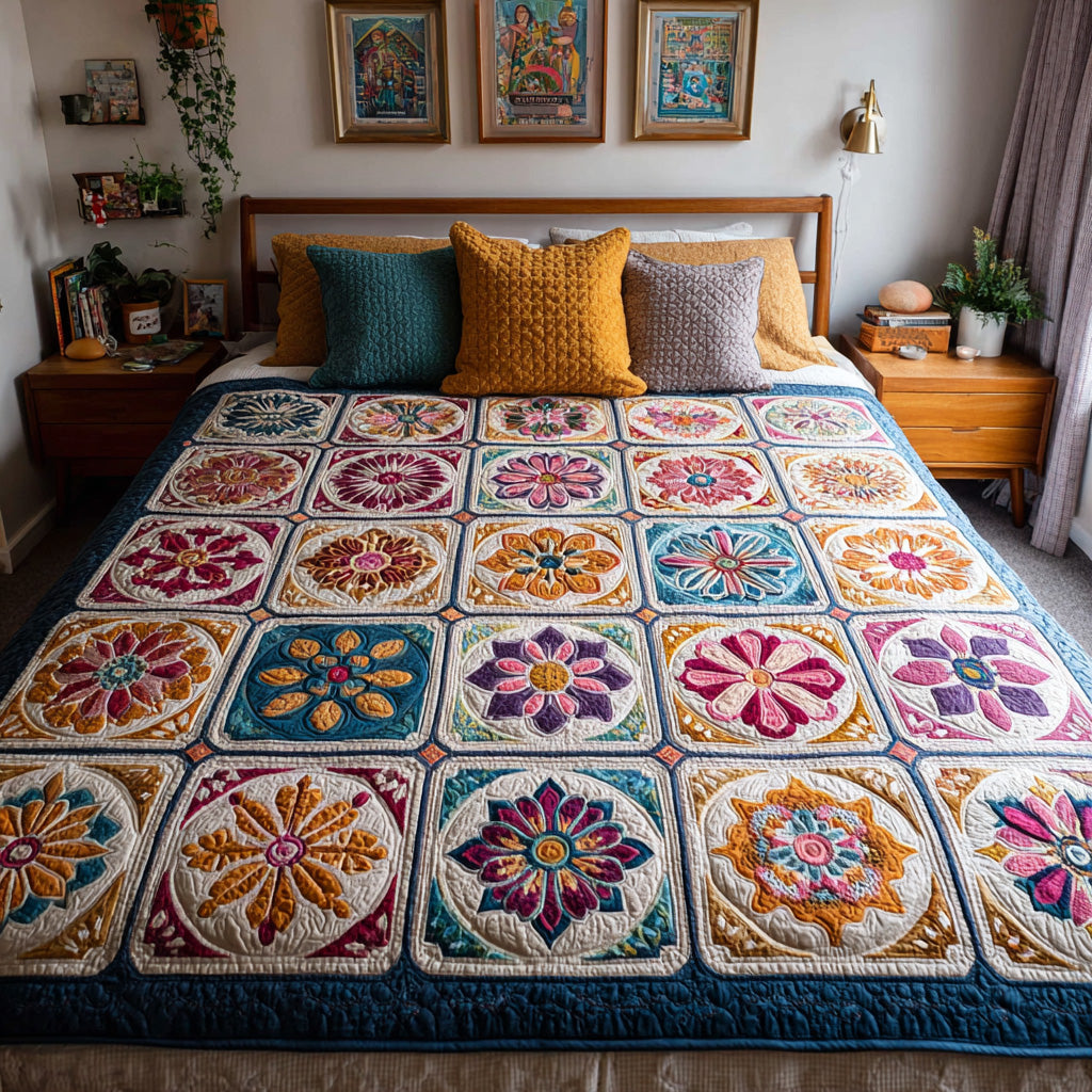Color Tile Garden Quilted Blanket - Baby (30" x 40") - Pack 1