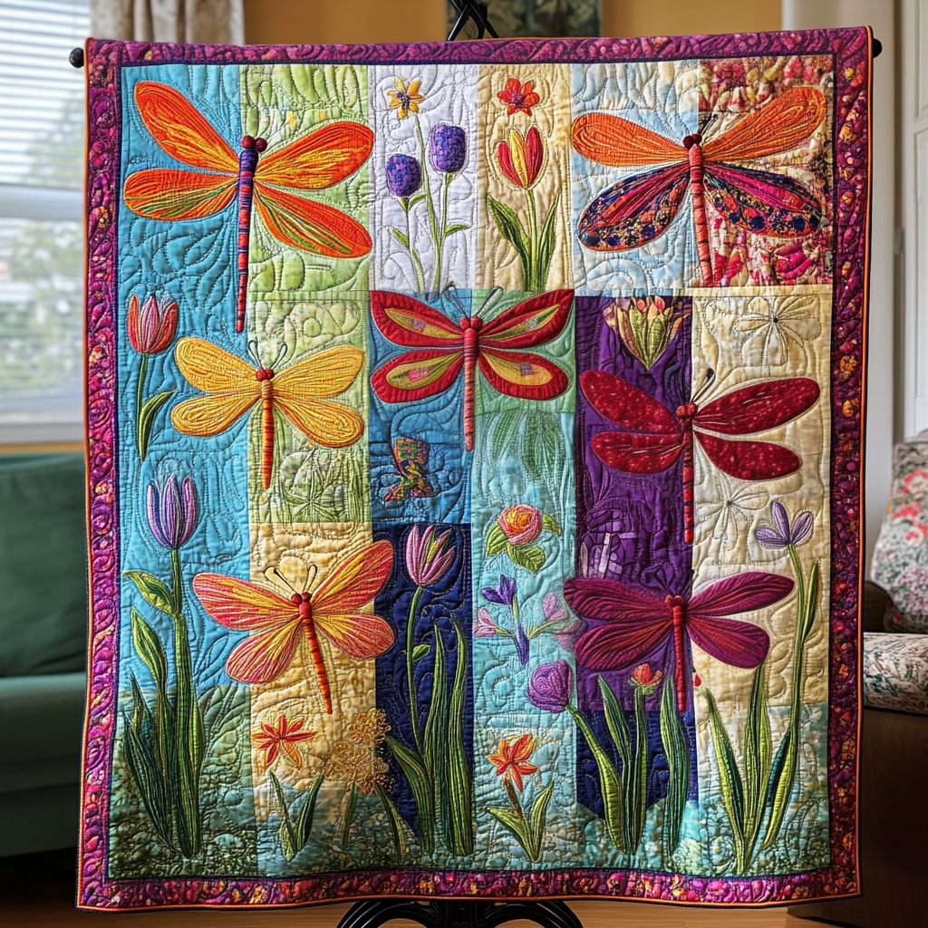 Colorful Wings Quilted Blanket - Baby (30" x 40")