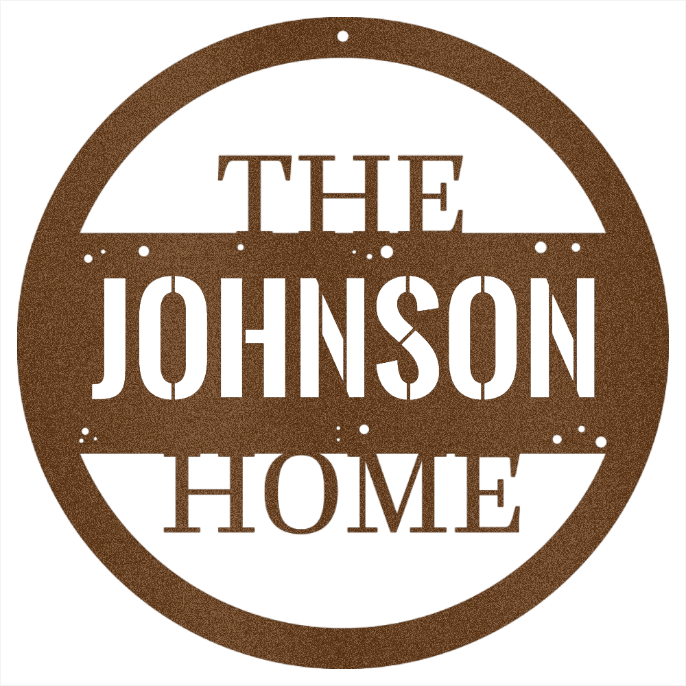 Personalized Home Steel Wall Decor