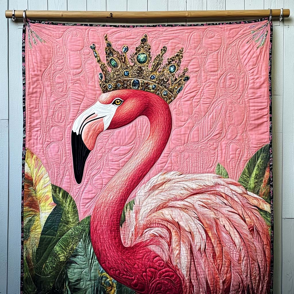 Coral Delight Quilted Blanket - Throw (55" x 60")