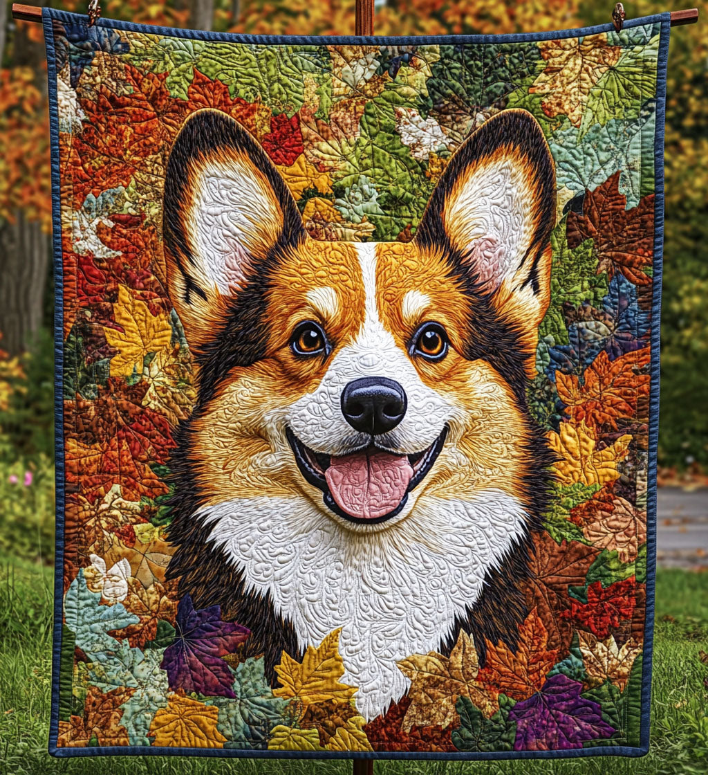 Corgi Comfort Quilted Blanket - Throw (55" x 60")