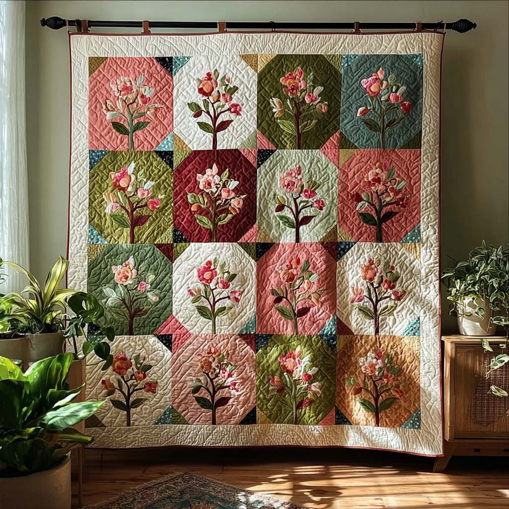 Country Bouquet Quilted Blanket - Baby (30" x 40") - Pack 1