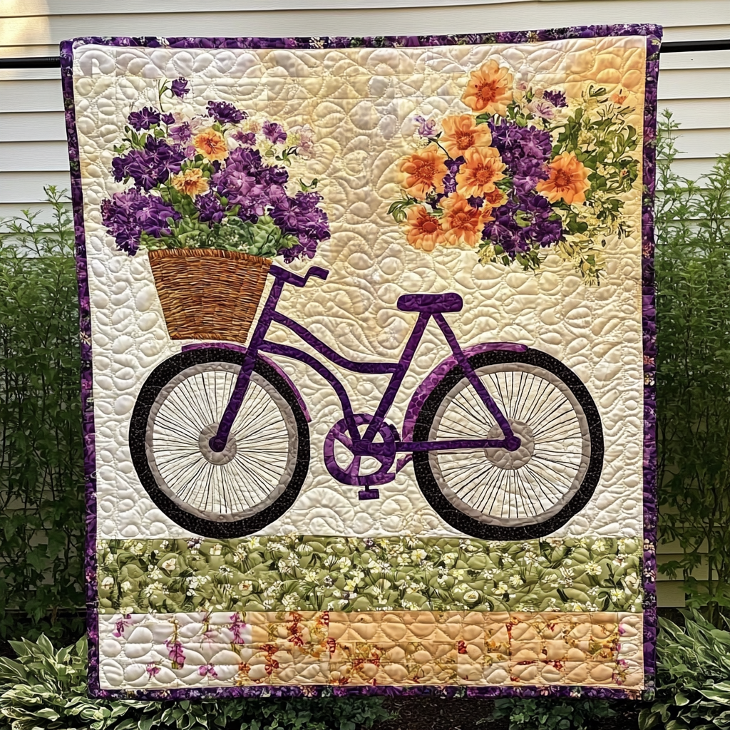 Country Ride Delight Quilted Blanket - Throw (55" x 60")