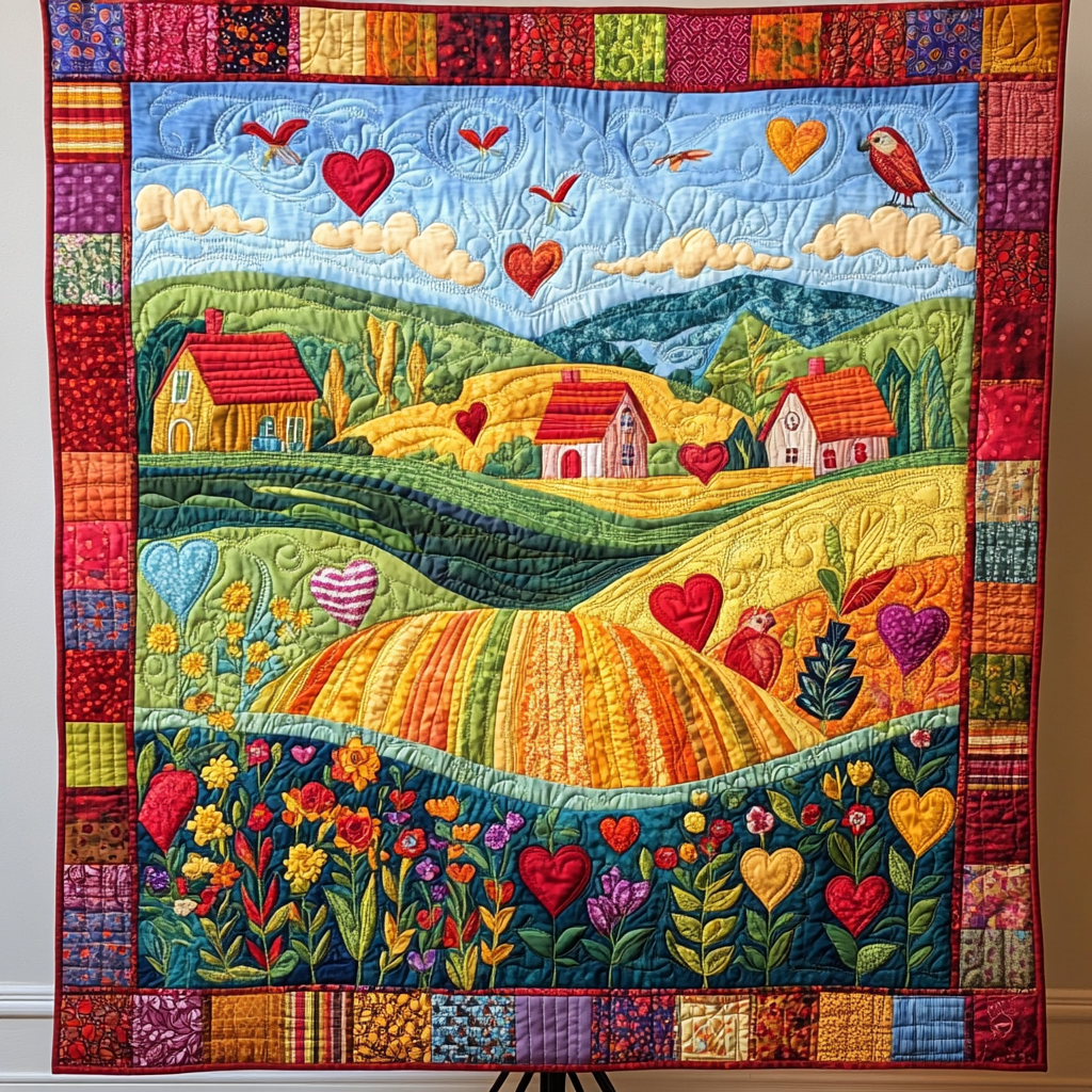 Countryside Charm Quilted Blanket - Baby (30" x 40")