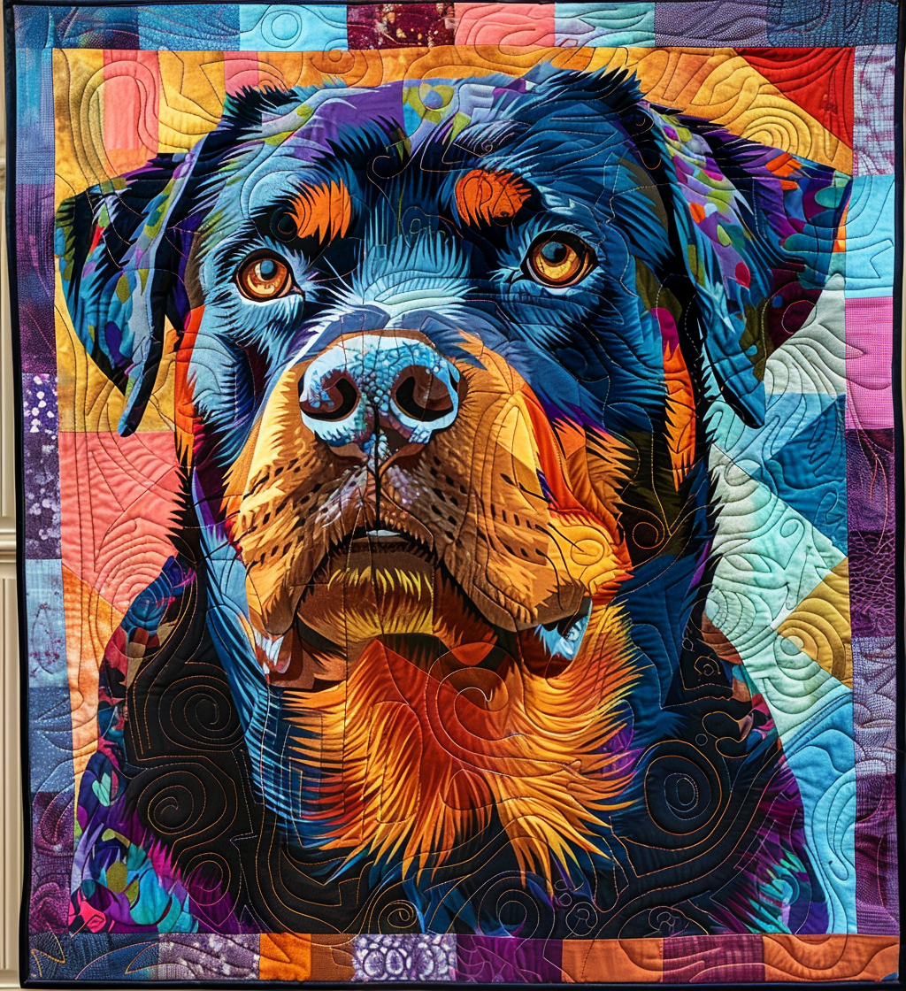 Courageous Heart Quilted Blanket - Throw (55" x 60")