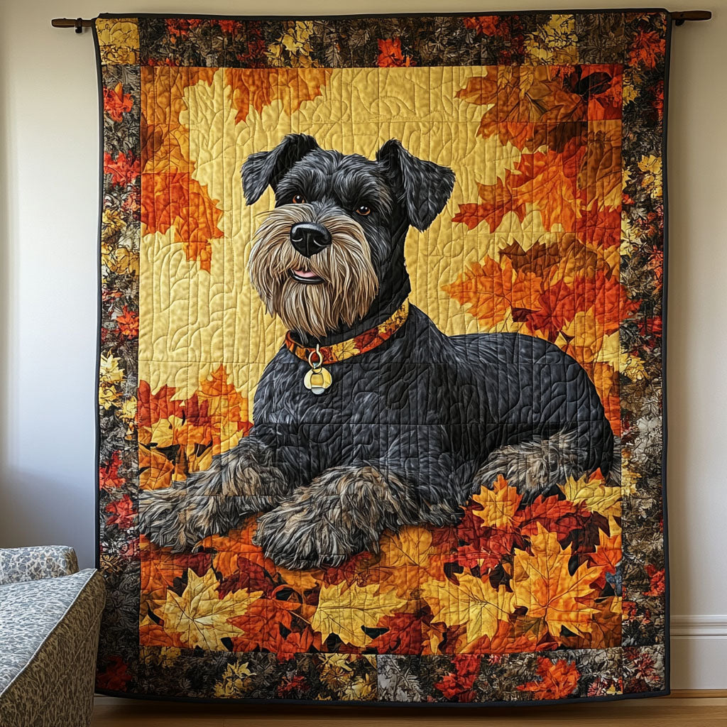 Courageous Pup Quilted Blanket - Throw (55" x 60")