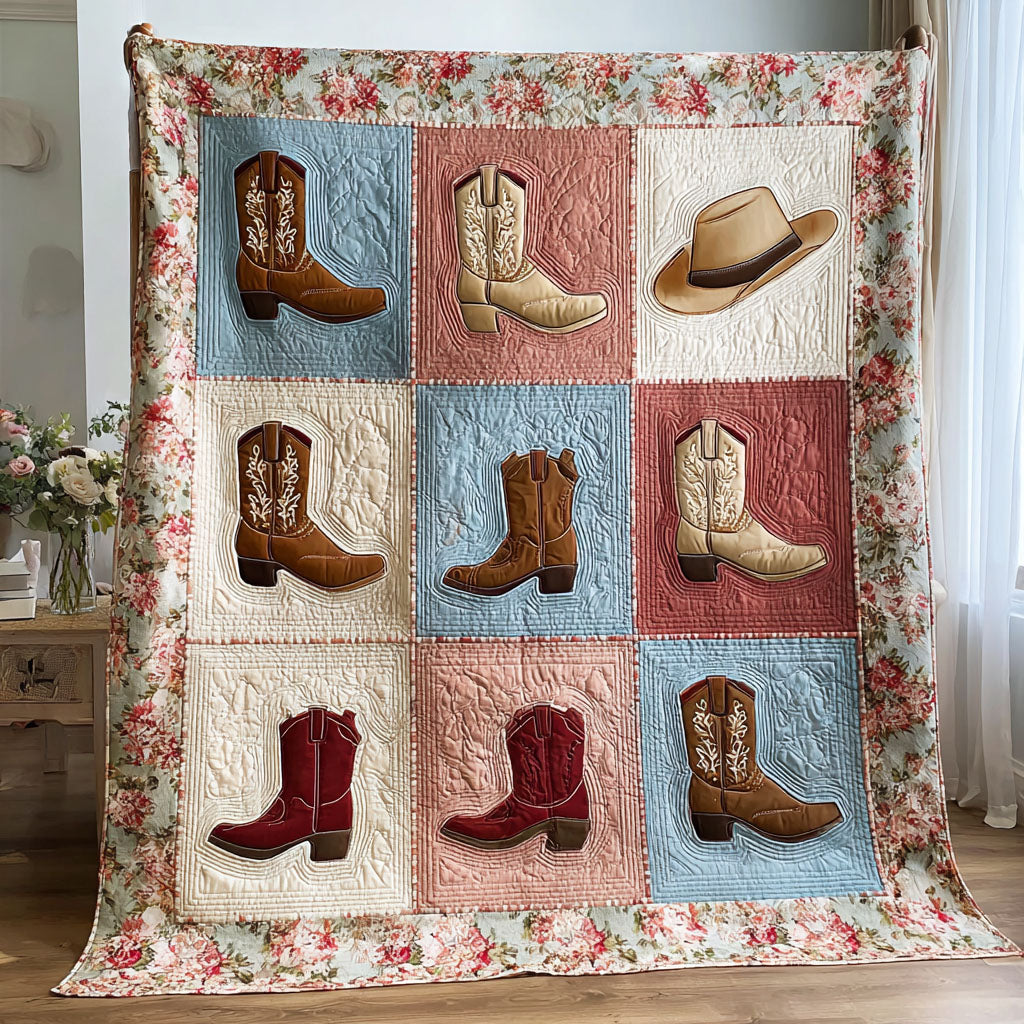 Cowboy Quilt Quilted Blanket - Baby (30" x 40") - Pack 1