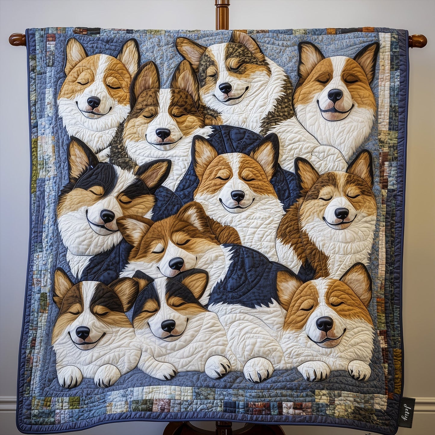 Cozy Canine Slumber Quilted Blanket - Throw (55" x 60")