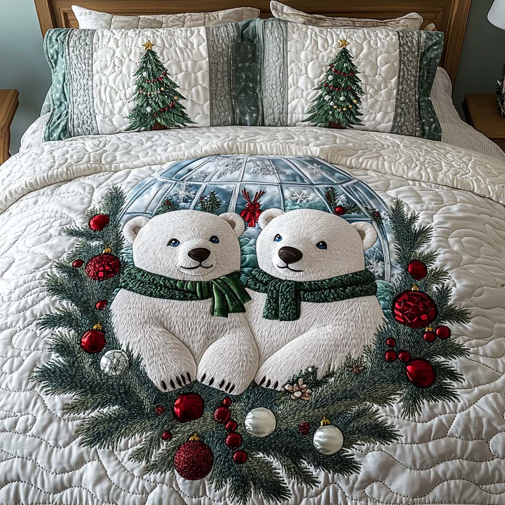 Cozy Companions 3-Piece Quilted Bedding Set - Single (59" x 70")