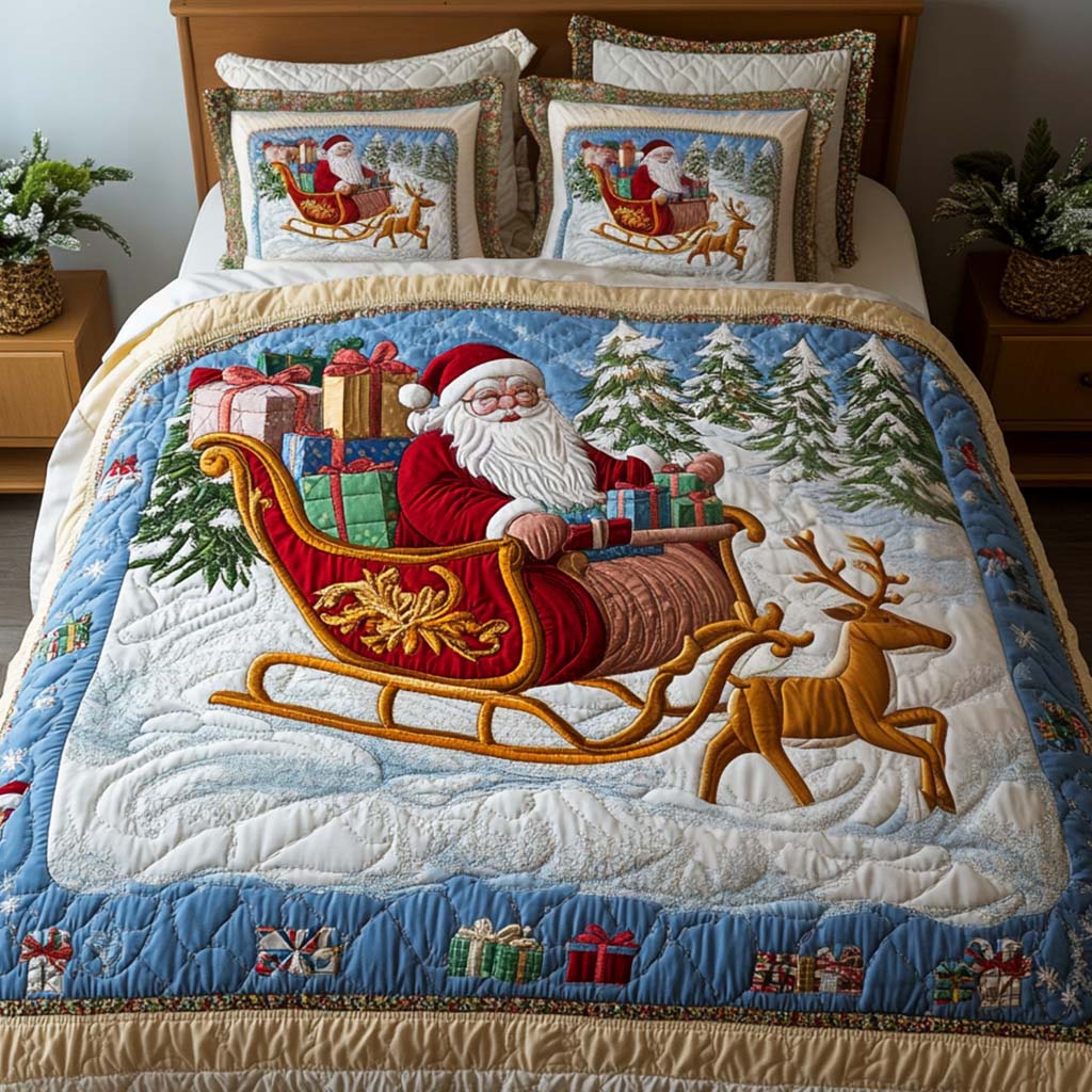 Cozy Wonderland 3-Piece Quilted Bedding Set - Single (59" x 70")