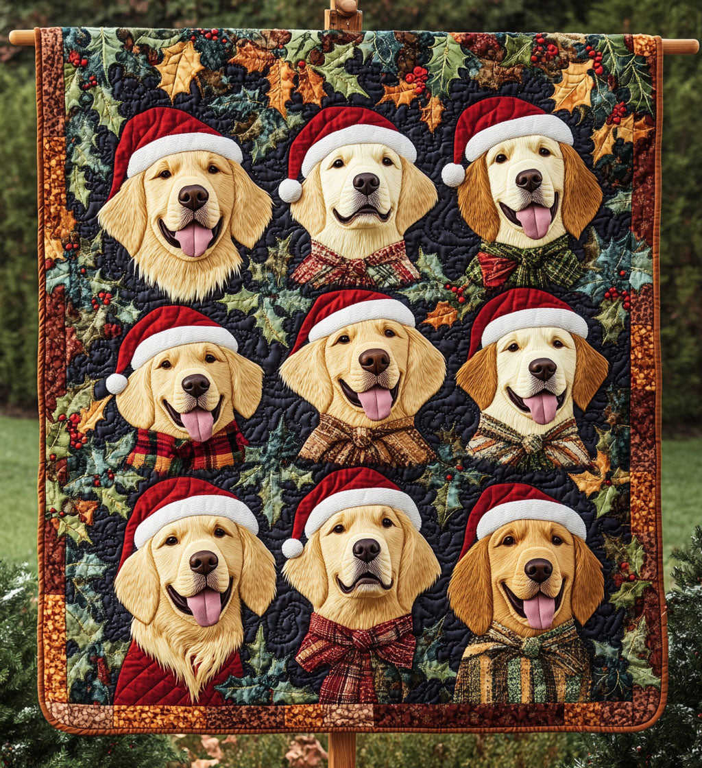 Cozy Canine Dreams Quilted Blanket - Throw (55" x 60")