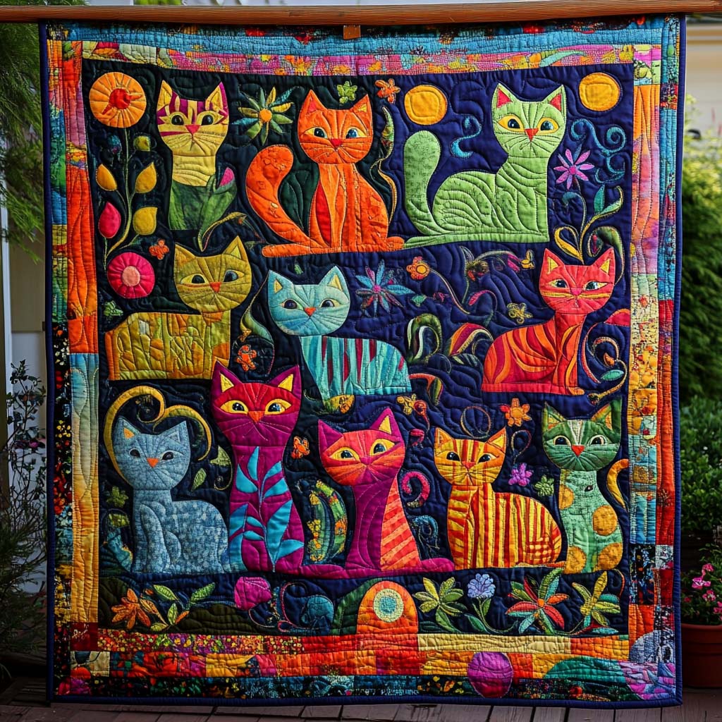 Cozy Companions Quilted Blanket - Throw (55" x 60")
