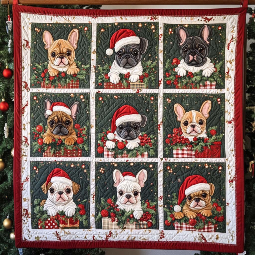 Cozy Faces Quilted Blanket - Throw (55" x 60")