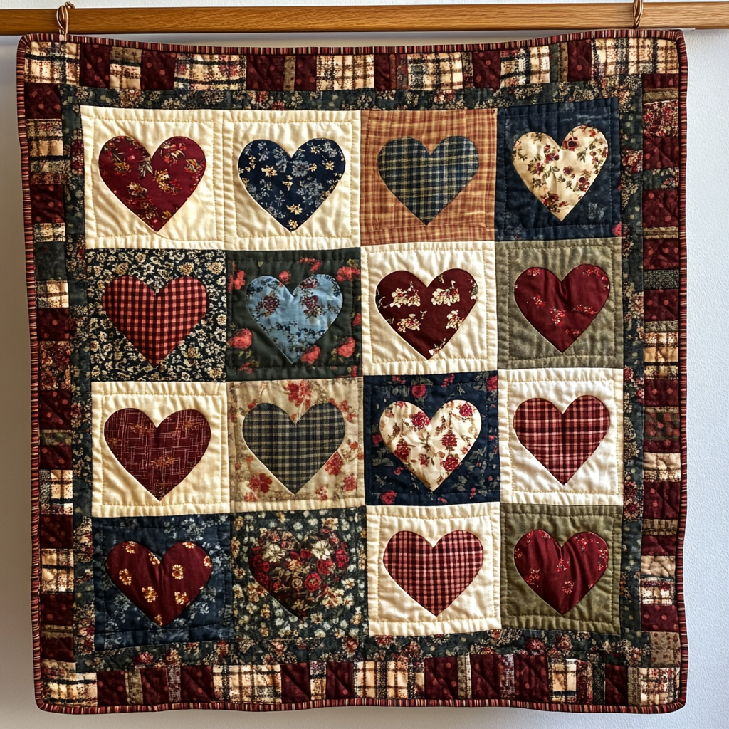Cozy Heart Quilted Blanket - Baby (30" x 40")