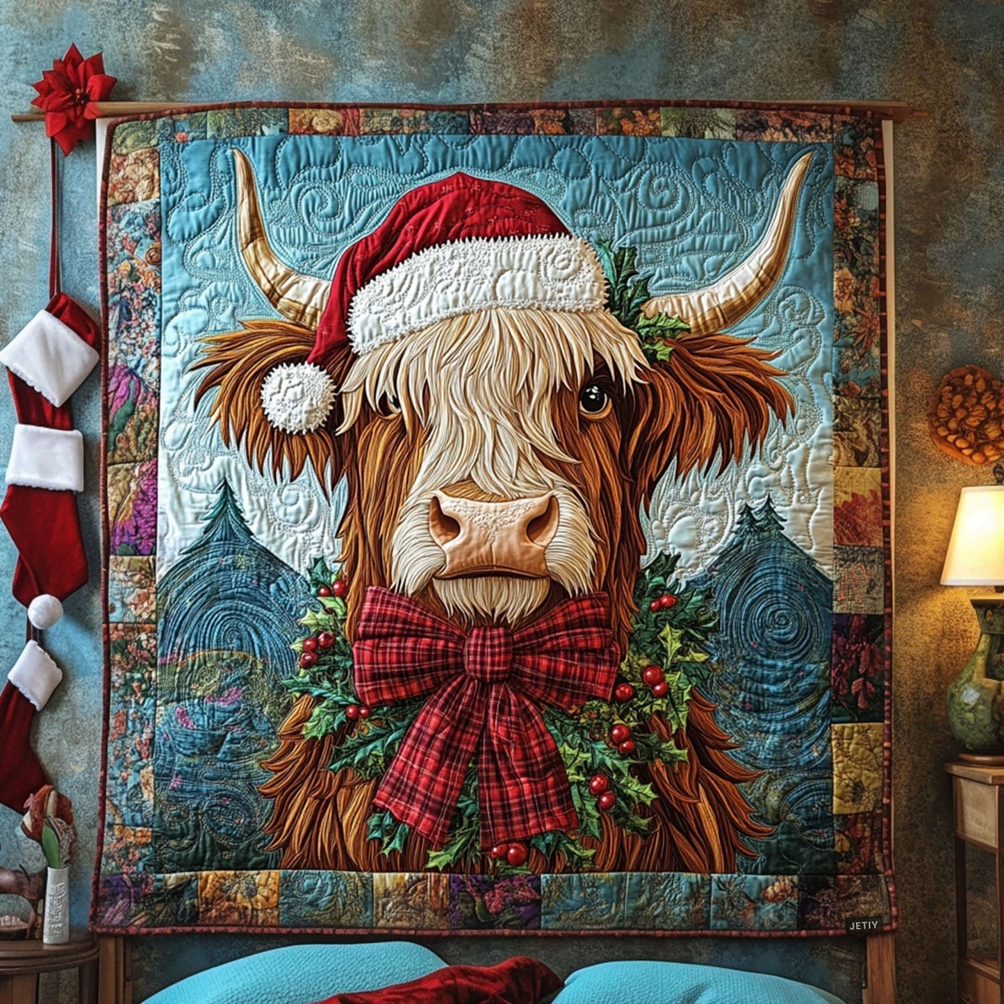 Cozy Highland Quilted Blanket - Throw (55" x 60")