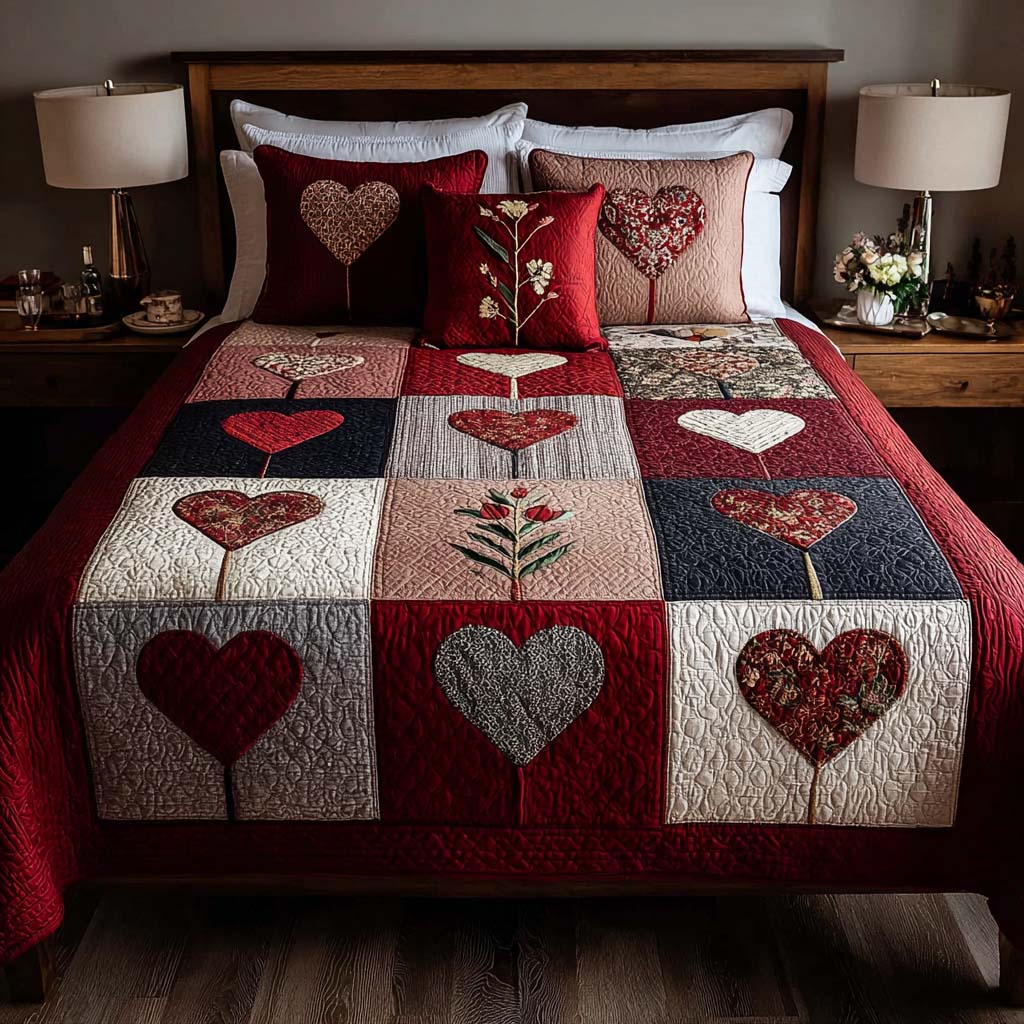 Cozy Promise 3-Piece Quilted Bedding Set - Single (59" x 70")