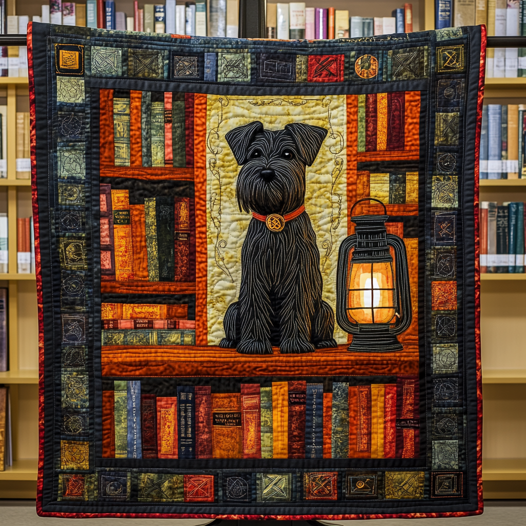 Cozy Scottie Chronicles Quilted Blanket - Throw (55" x 60")
