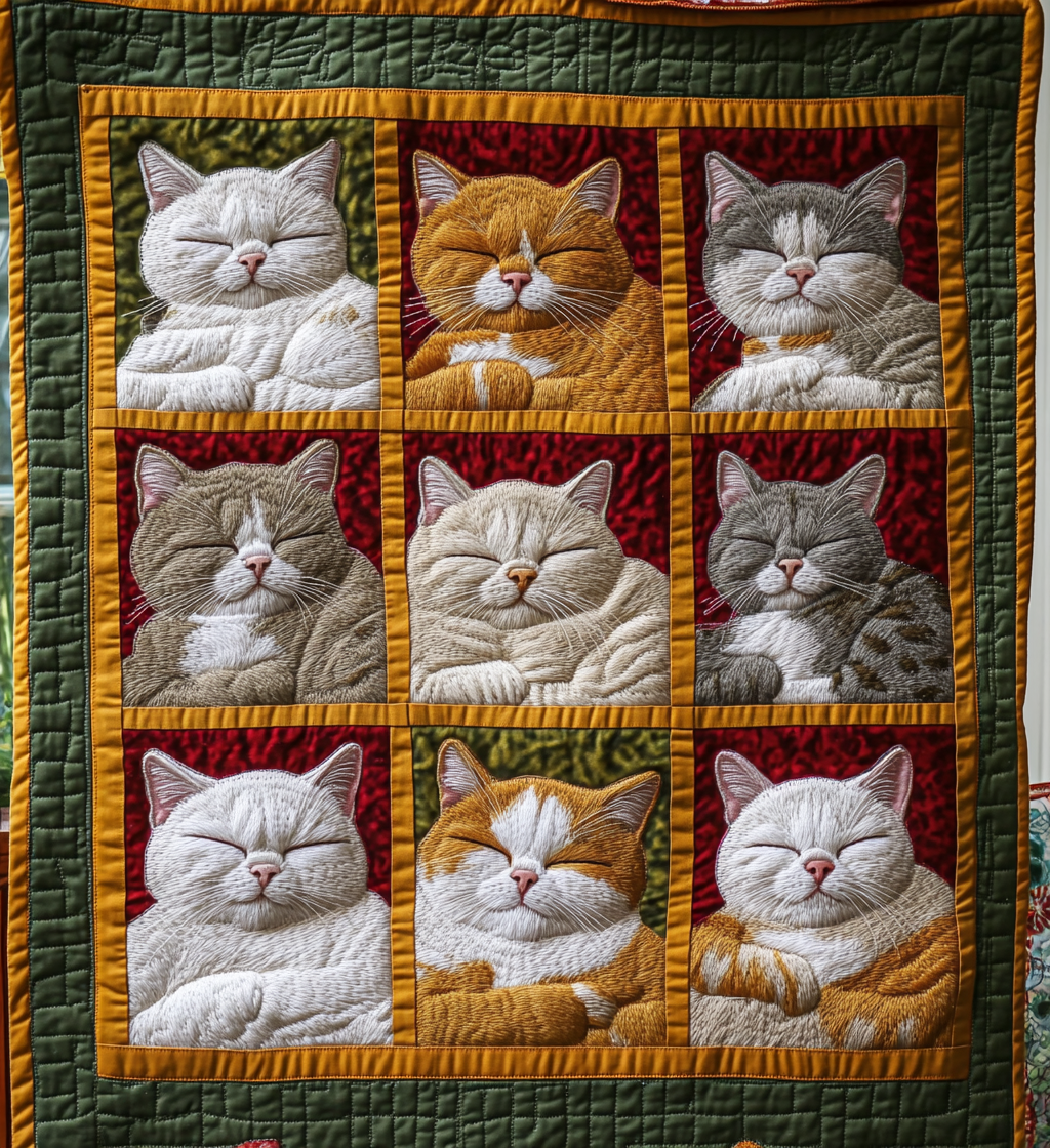 Cozy Sleeping Quilted Blanket - Throw (55" x 60")