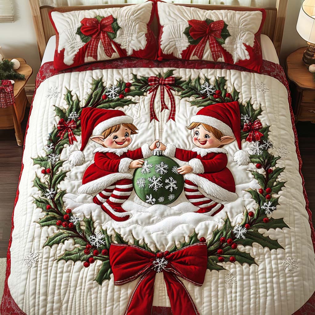 Cozy Wonderland 3-Piece Quilted Bedding Set - Single (59" x 70")