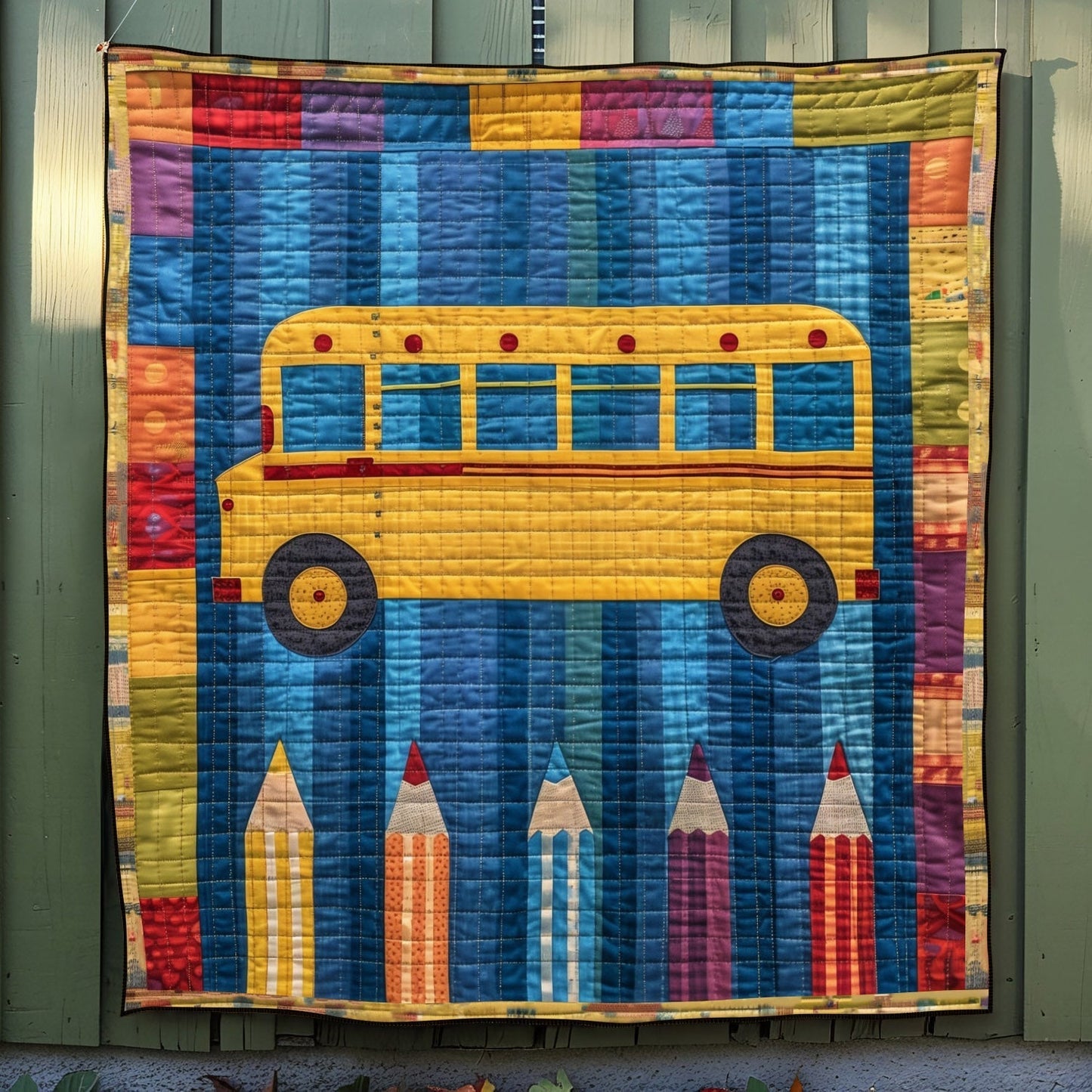 Creative Classroom Quilted Blanket - Throw (55" x 60")