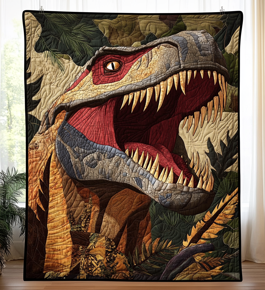 Cretaceous Kingdom Art Quilt Hanging - Baby (30" x 40")