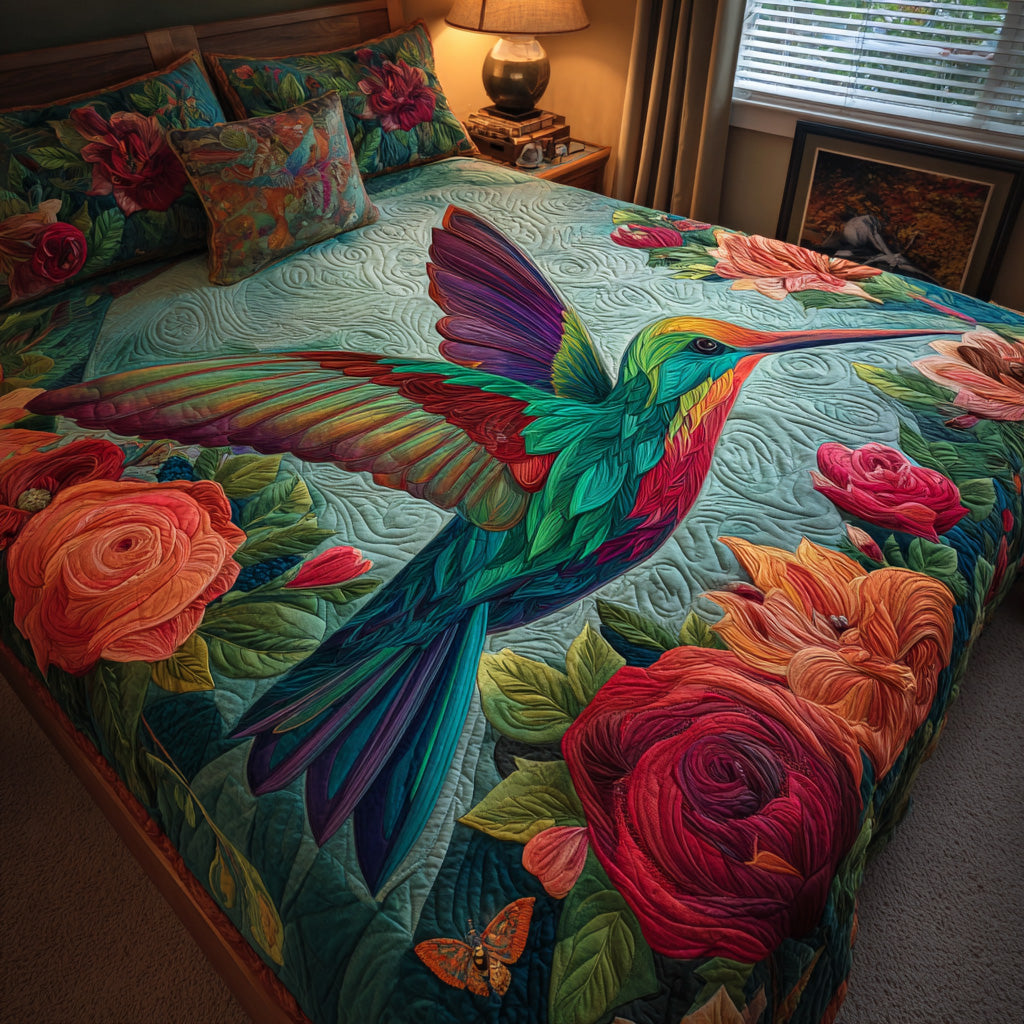 Crimson Garden Wings Quilted Blanket - Baby (30" x 40") - Pack 1