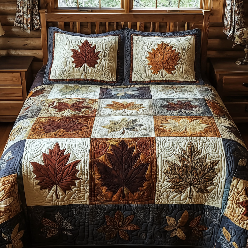 Crisp Days 3-Piece Quilted Bedding Set - Single (59" x 70")