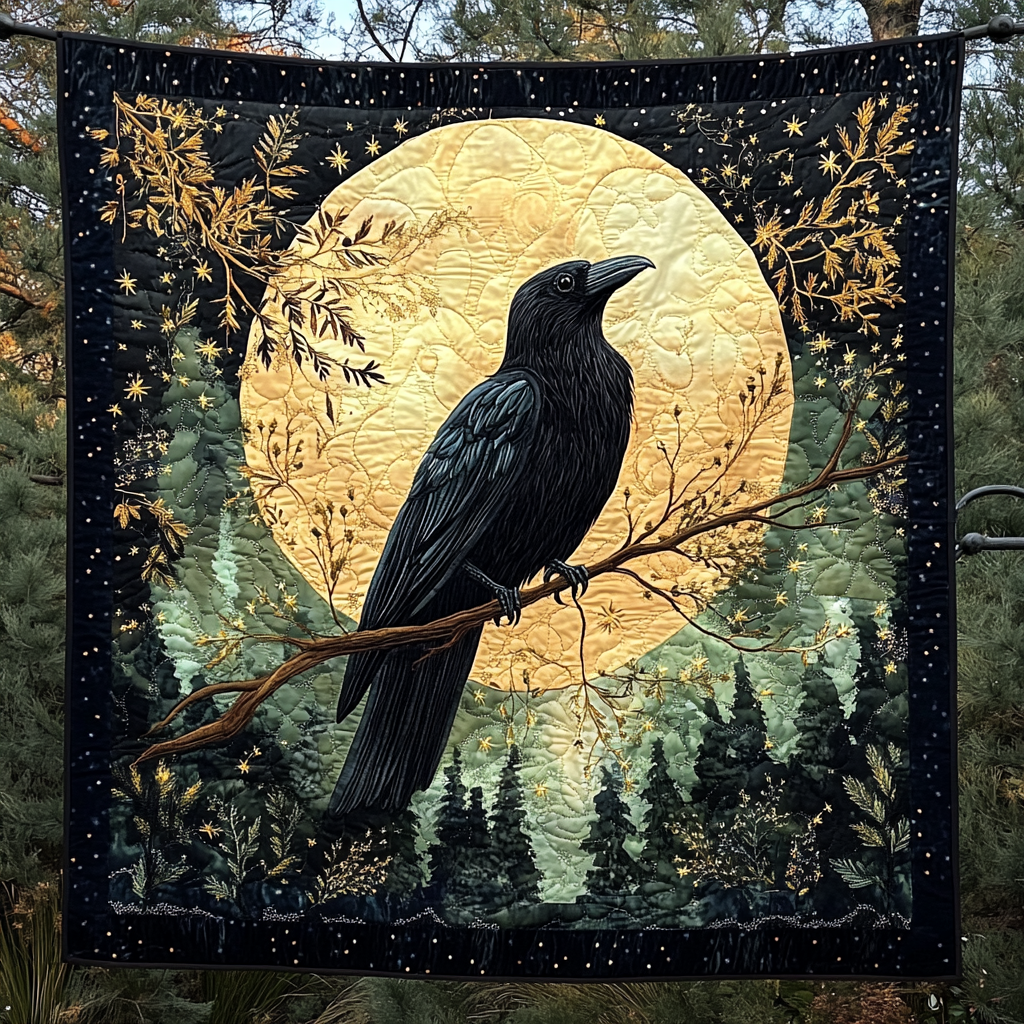 Crown of the Night Quilted Blanket - Throw (55" x 60")