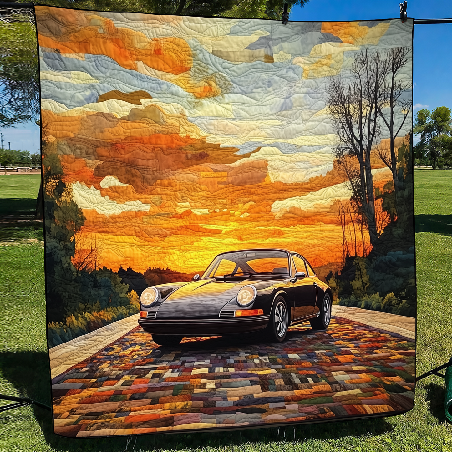 Cruisin Classics Quilted Blanket - Throw (55" x 60")