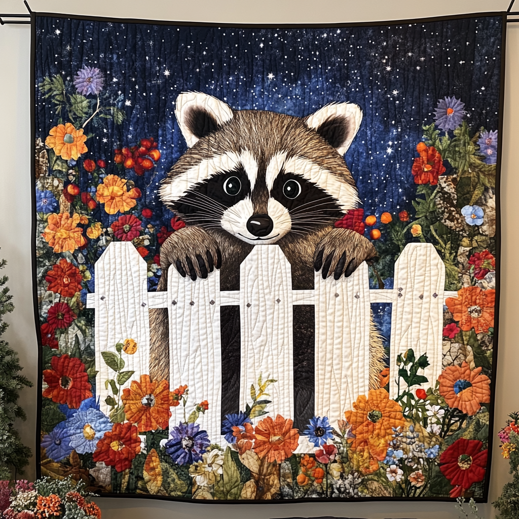 Curious Climber Quilted Blanket - Throw (55" x 60")