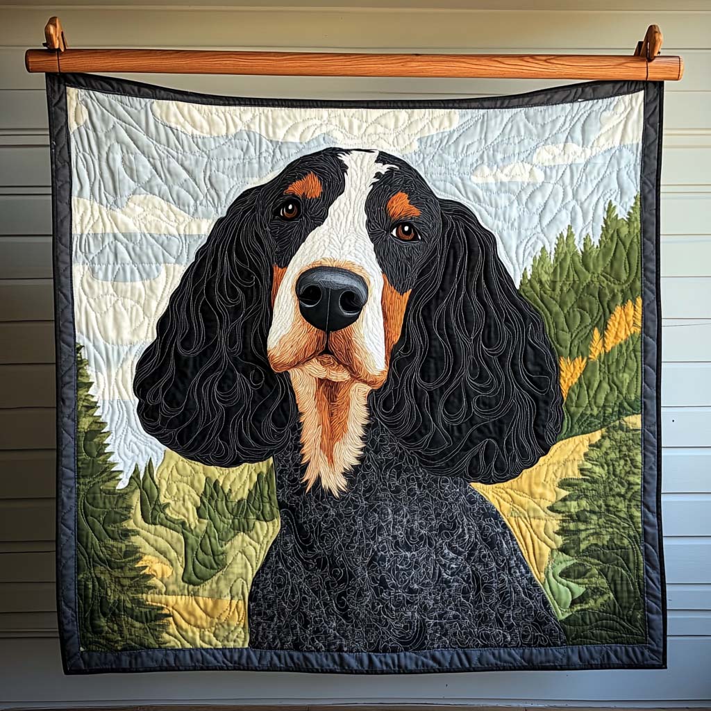 Curly Charm Quilted Blanket - Throw (55" x 60")