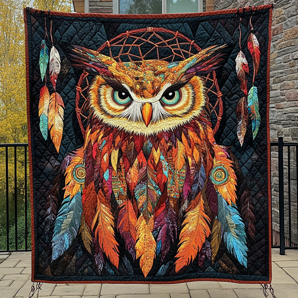 Dancing Winds Quilted Blanket - Throw (55" x 60")