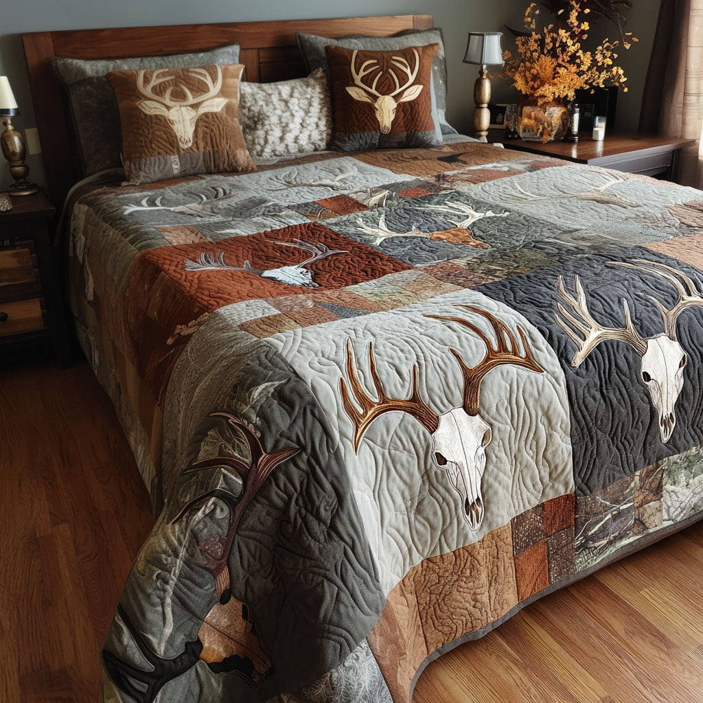 Dawn in the Wild 3-Piece Quilted Bedding Set - Single (59" x 70")