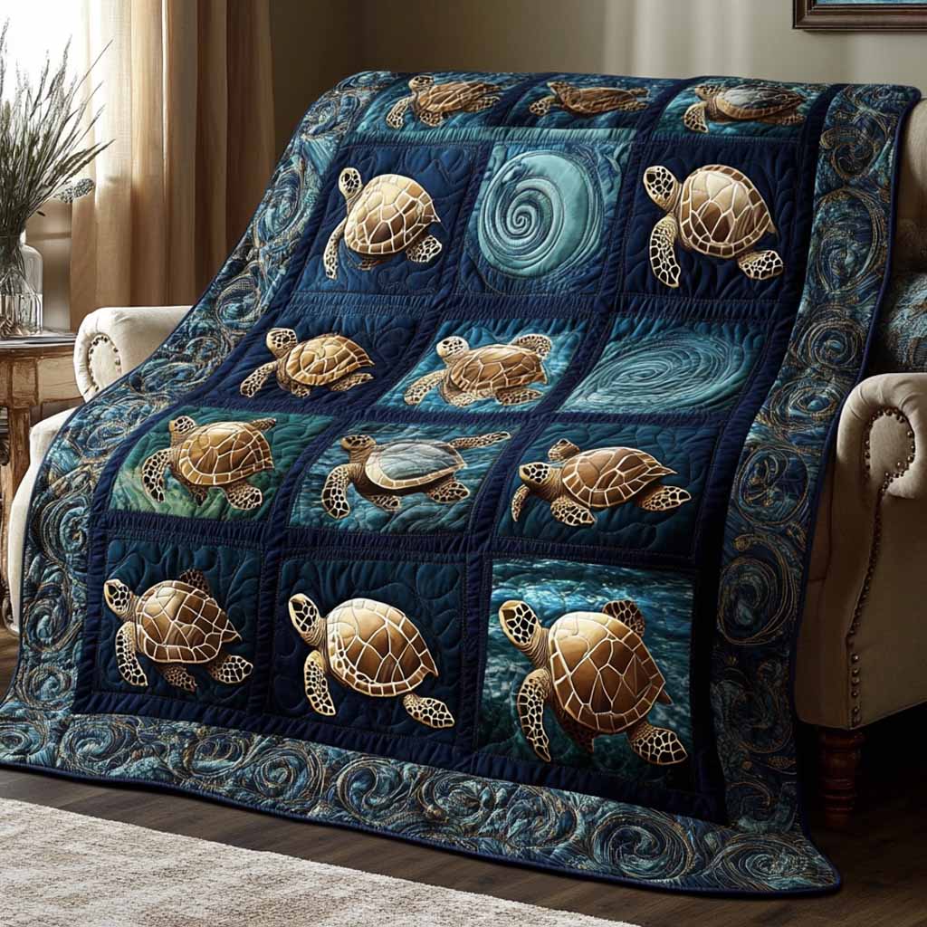 Deep Current Quilted Blanket - Baby (30" x 40") - Pack 1