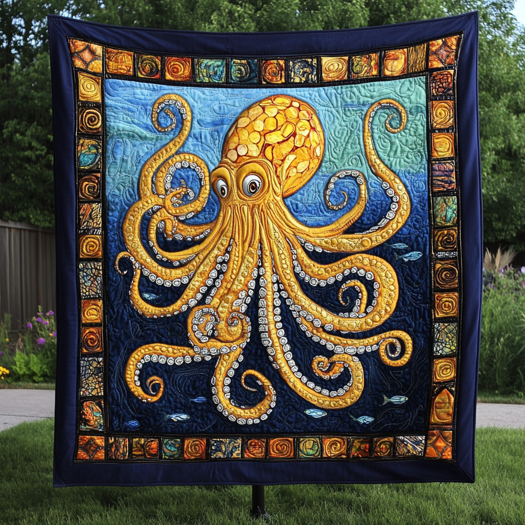 Deep Sea Grace Quilted Blanket - Baby (30" x 40")