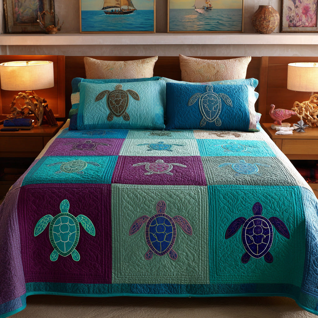 Deep Sea Quilted Blanket - Baby (30" x 40") - Pack 1