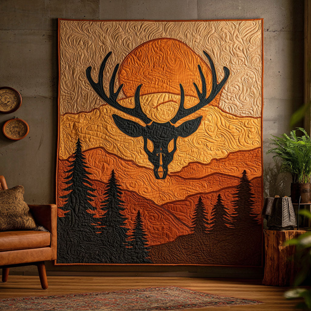 Deer Crossing Quilted Blanket - Baby (30" x 40") - Pack 1