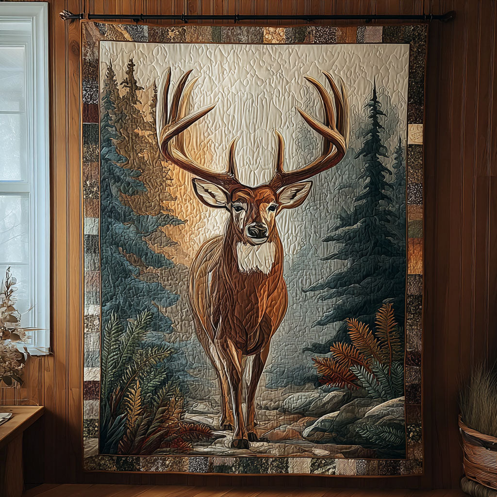 Deer Glory Quilted Blanket - Baby (30" x 40") - Pack 1