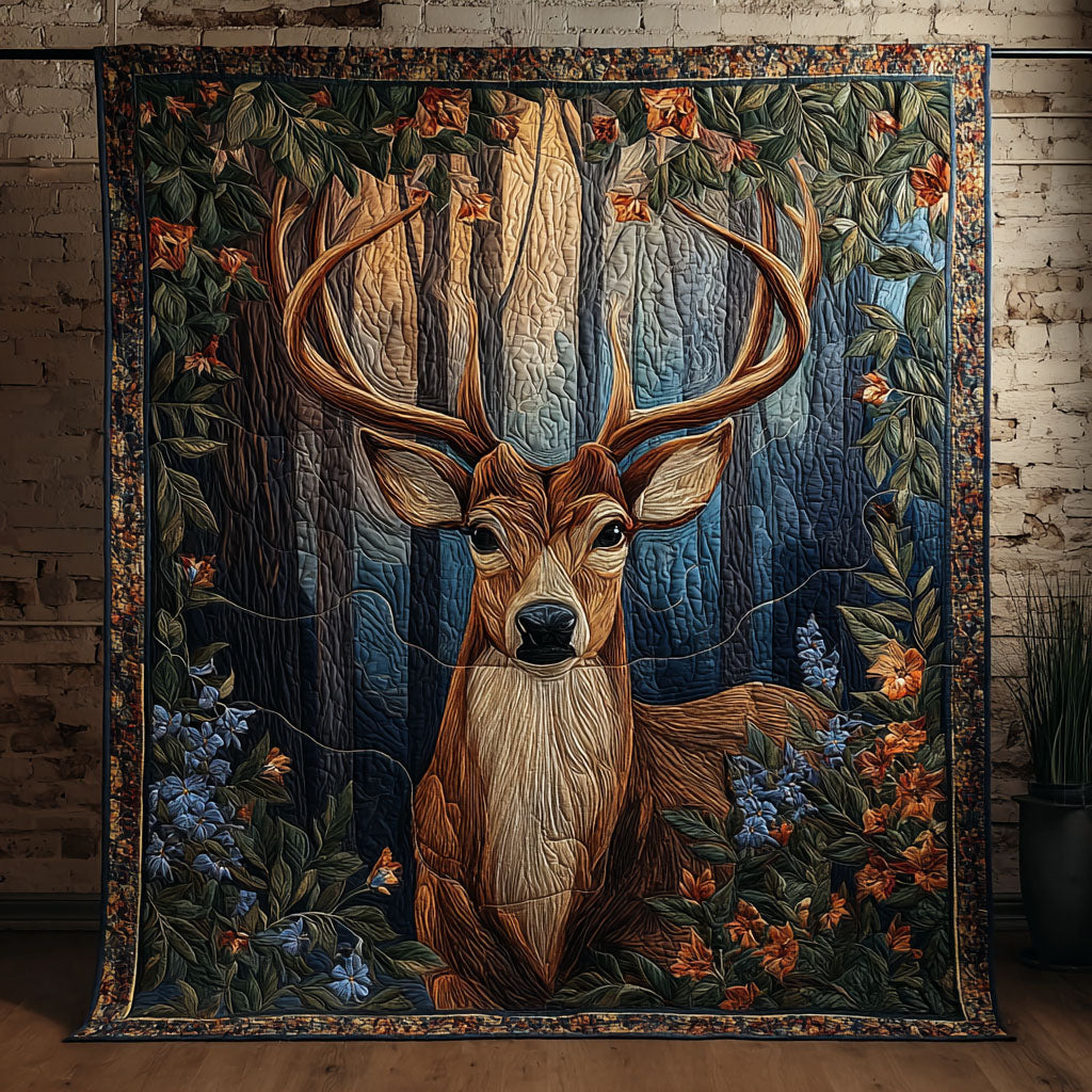 Deer Harmony Quilted Blanket - Baby (30" x 40") - Pack 1