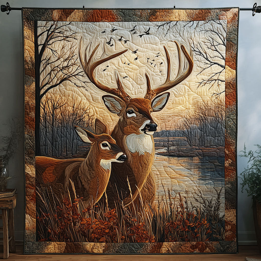 Deer Haven Quilted Blanket - Baby (30" x 40") - Pack 1