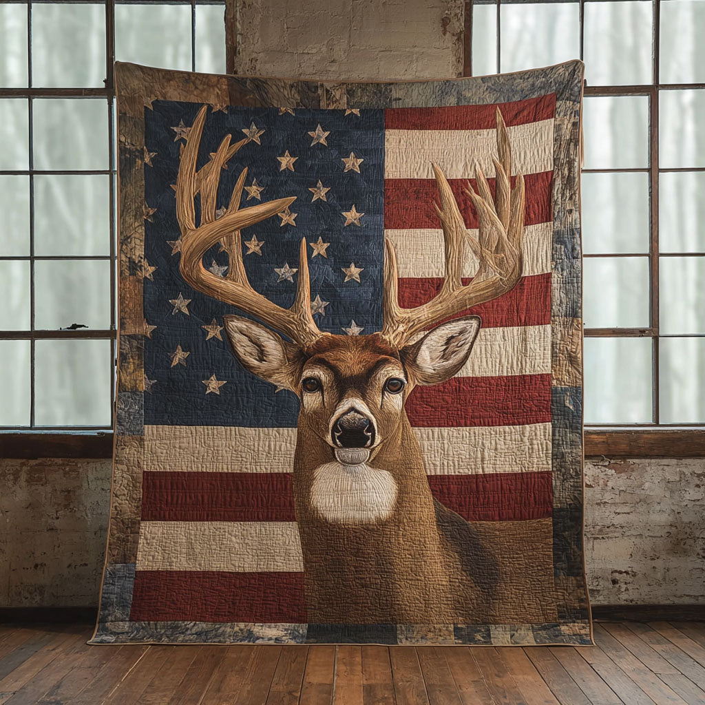 Deer Horizon Quilted Blanket - Baby (30" x 40") - Pack 1