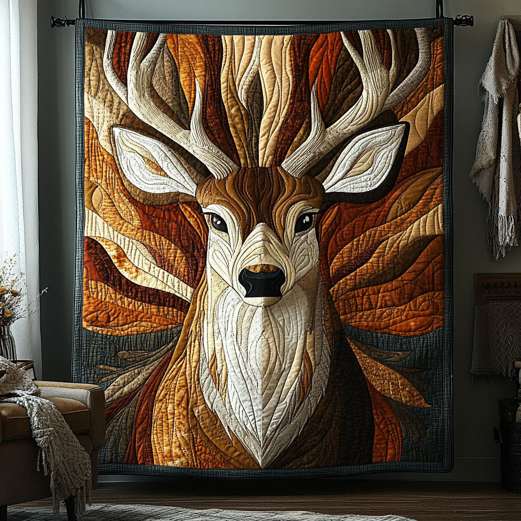 Deer Majesty Quilted Blanket - Baby (30" x 40") - Pack 1