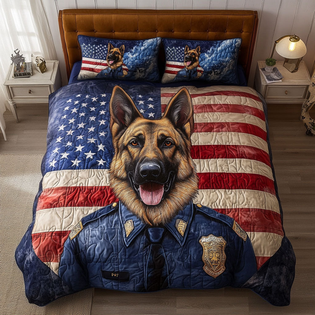 Defender of Freedom 3-Piece Quilted Bedding Set - Single (59" x 70")