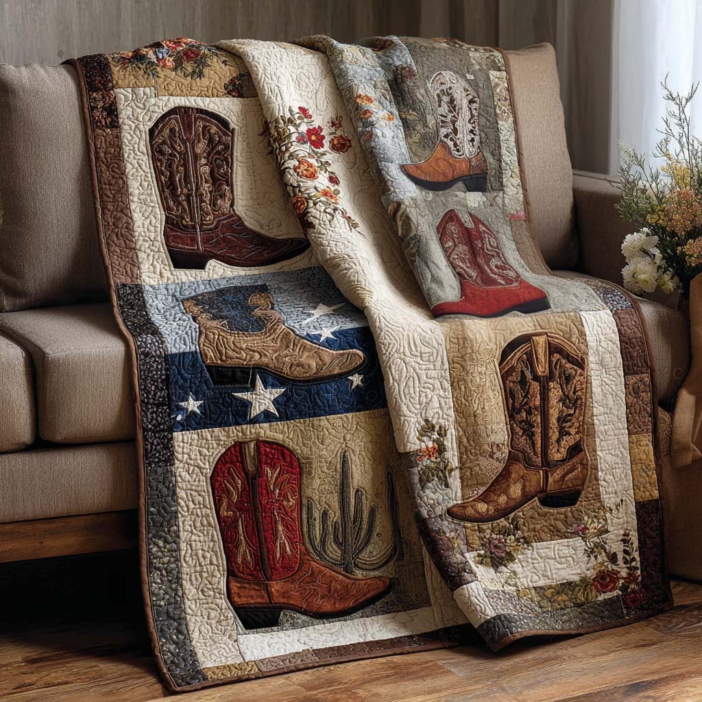 Desert Boots Quilted Blanket - Baby (30" x 40") - Pack 1