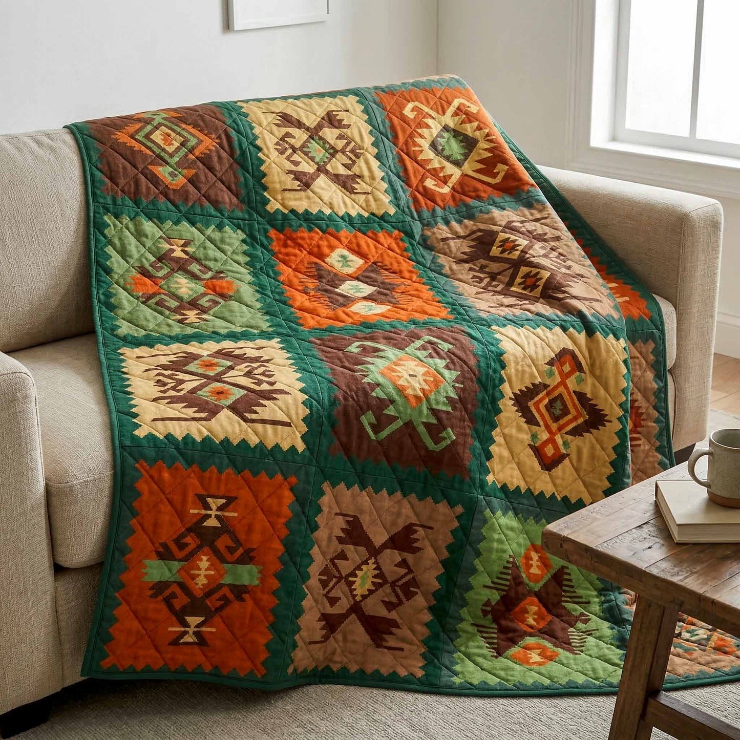 Desert Mosaic Quilted Blanket - Baby (30" x 40") - Pack 1