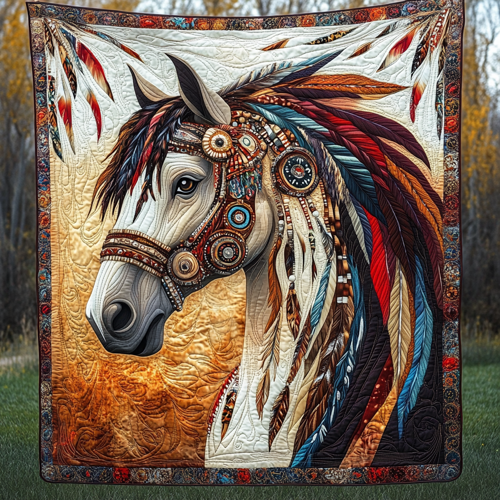Desert Spirit Quilted Blanket - Throw (55" x 60")