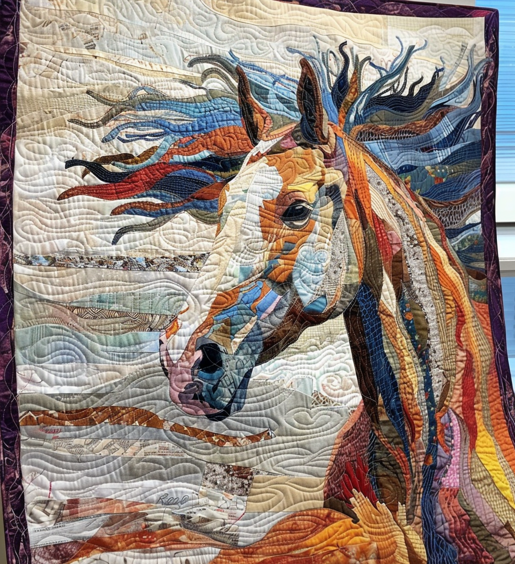 Desert Wind Quilted Blanket - Throw (55" x 60")